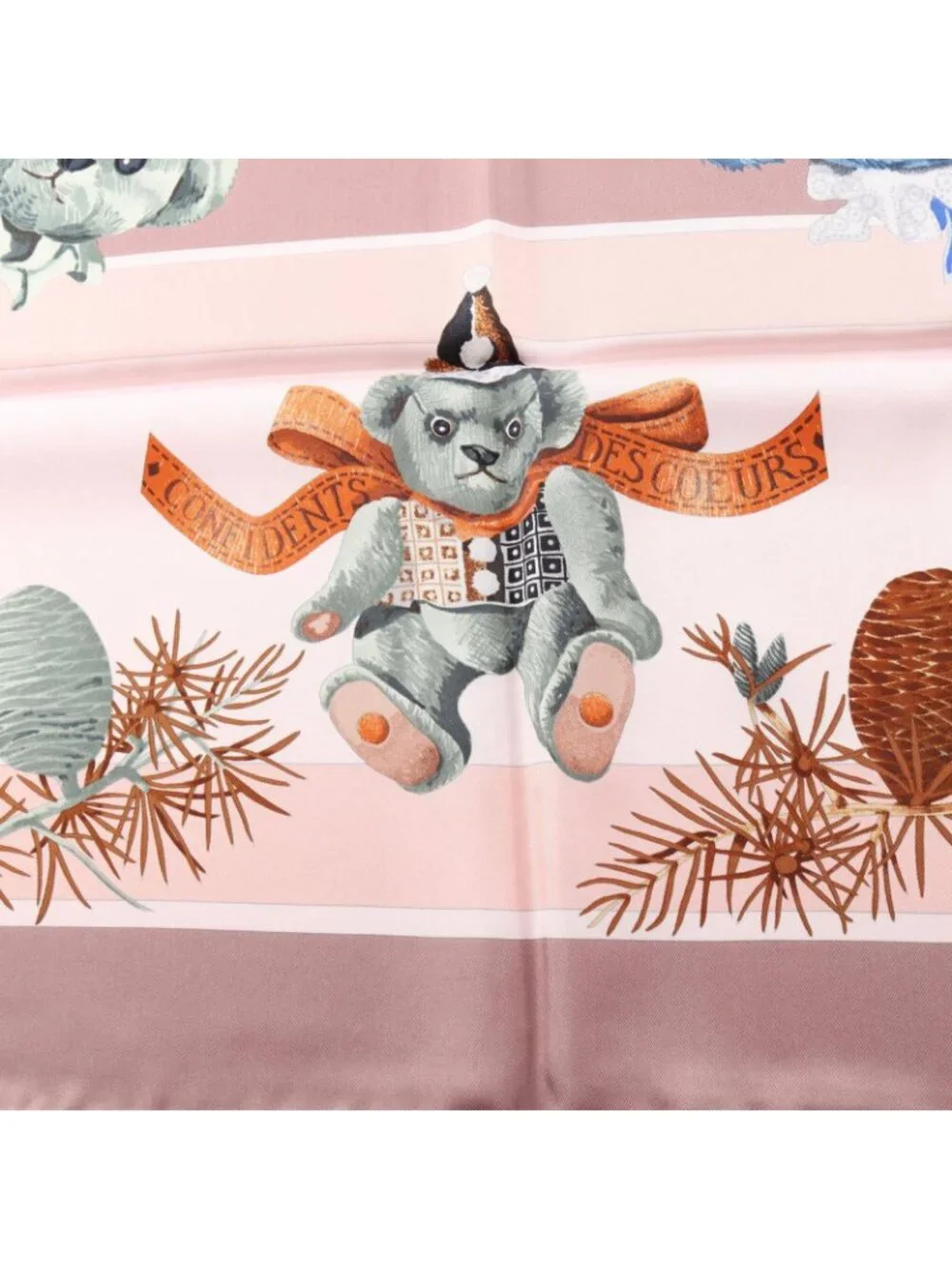 Hermes Scarf Carre 90 Confidents Des Coeurs Silk - Picture 5 of 5